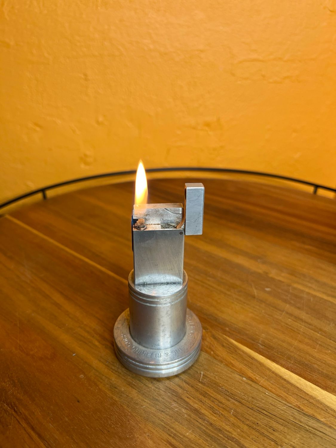 Eastern Smelting &amp; Refining Co Boston MA Side Strike Table Lighter