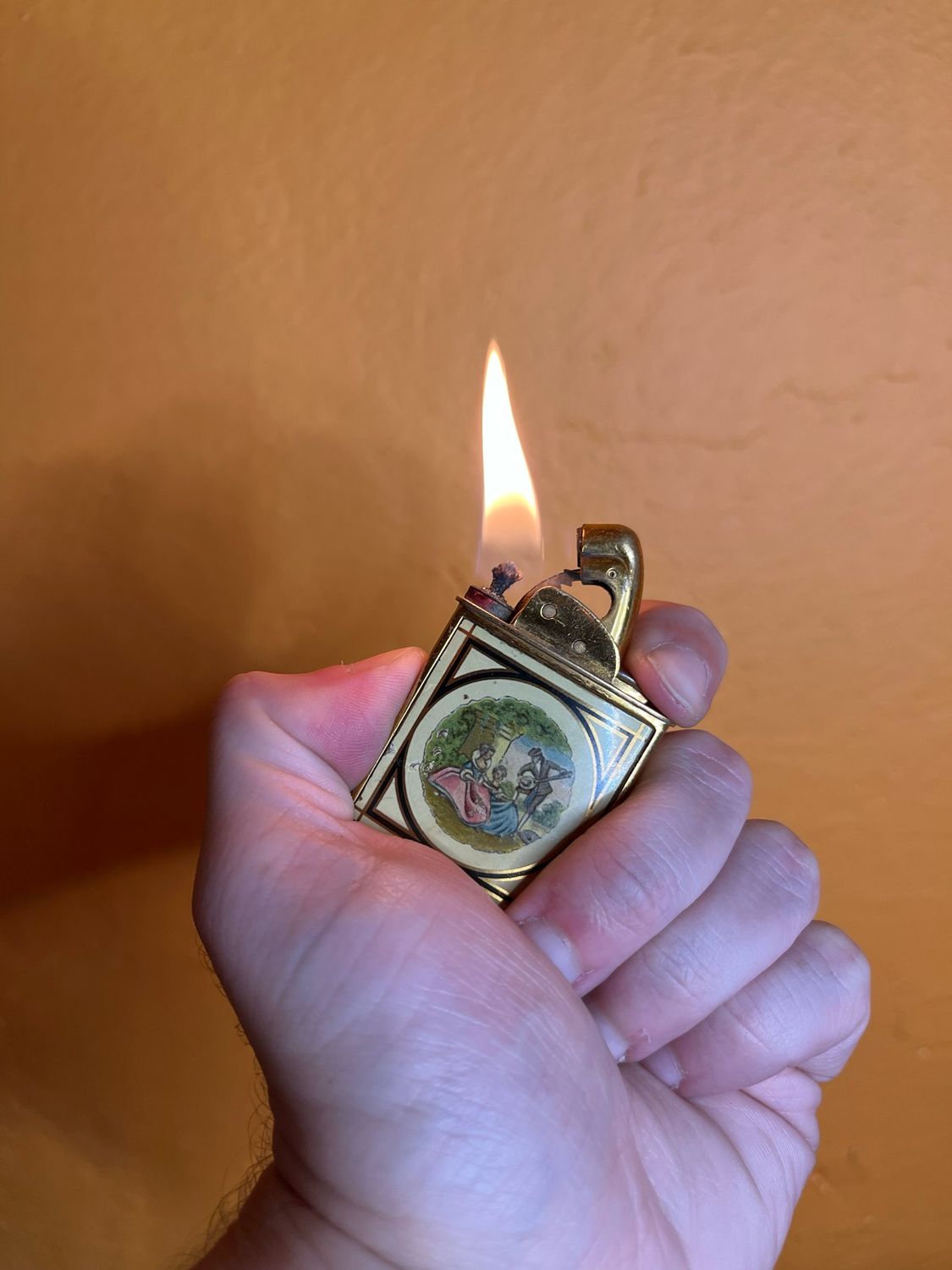 Rococo Scene Evans Spitfire Lighter