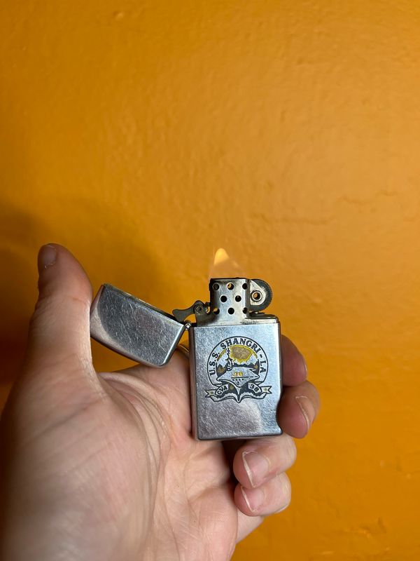 1962 USS Shangri La CVA 38 Zippo Lighter