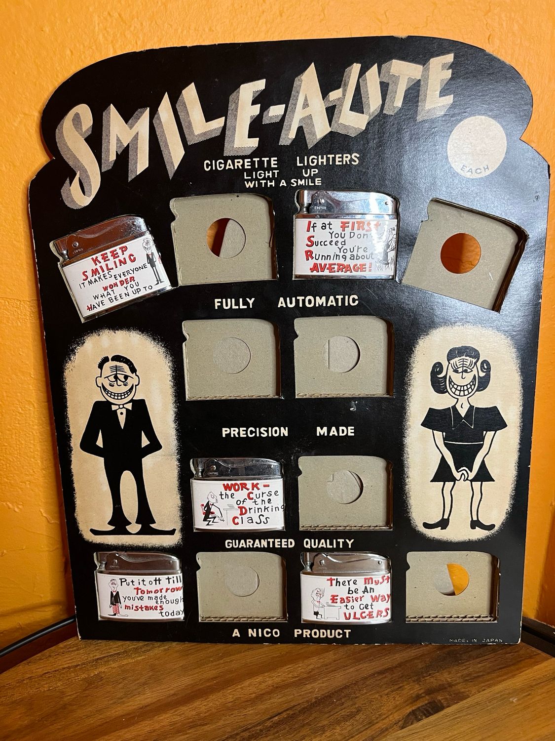 Smile-a-Lite By Dura Light Humor Flat Lighter