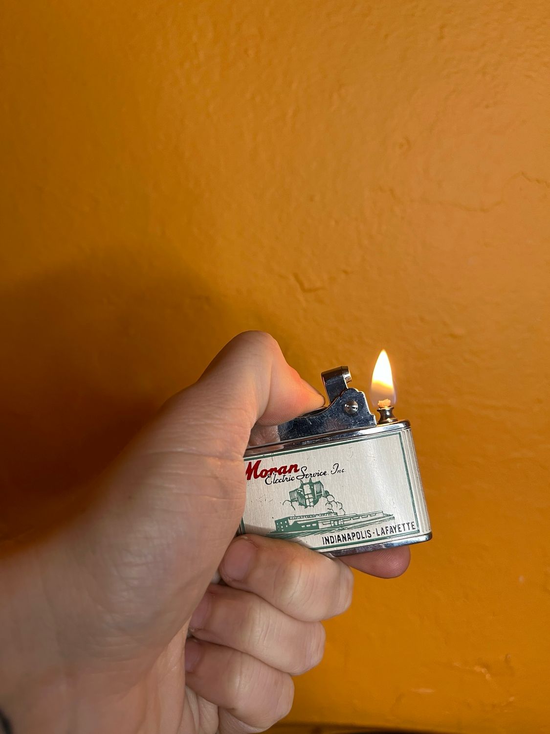 Moran Electric Service Inc Indianapolis Lafayette Rosen Flat Advert Lighter