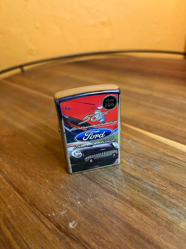 2005 50th Anniversary Ford Thunderbird Sealed Unstruck Zippo Lighter