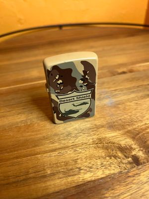 1990 Desert Shield Camo Military Zippo Lighter