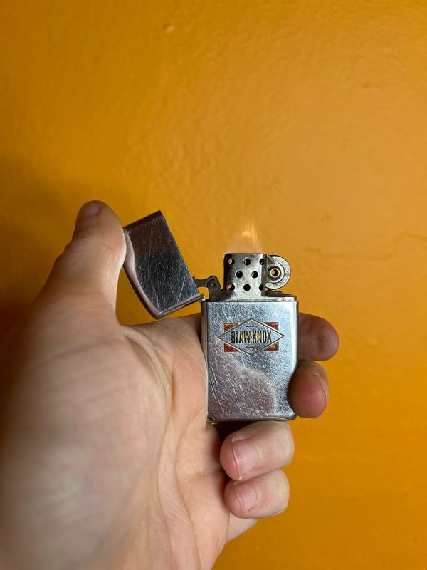 1962 Blaw-Knox Mirrored Zippo Slim Lighter