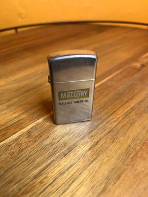 1971 Mallory Timers Co Zippo Slim Lighter