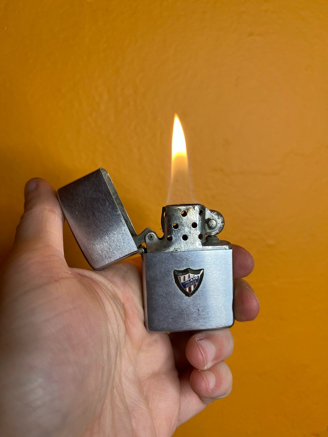 1964 Inland Boxes Logo Emblem Zippo Lighter