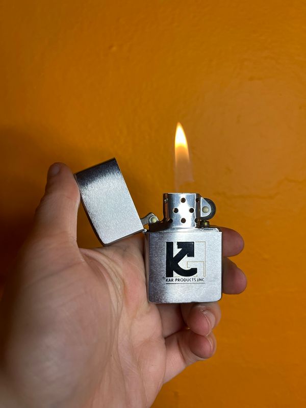 1985 Kar Products Inc Mirrored Zippo Lighter