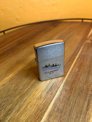 1988 USS Suribachi AE-21 Mirrored Military Zippo Lighter