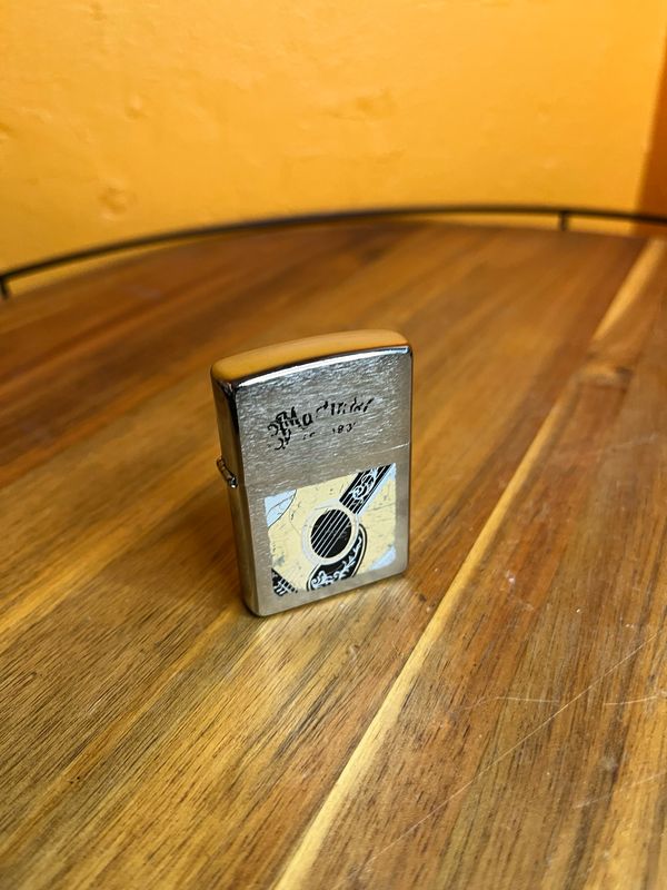 2010 Distressed Guitar Company Advertisement Zippo Lighter