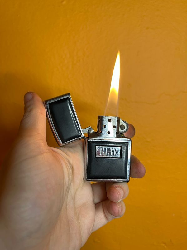 1997 Customized ‘BLW’ Black Panel Zippo Lighter
