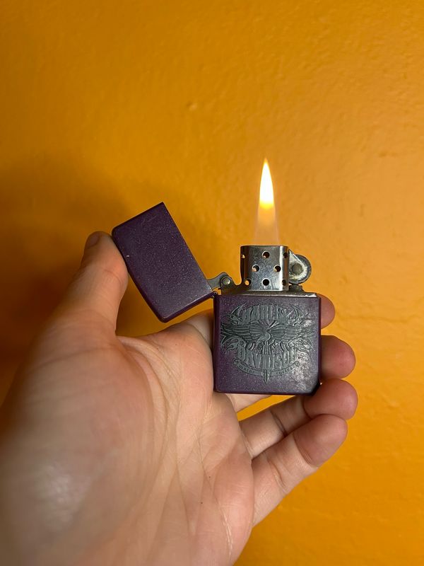 2006 Purple Glitter Harley Davidson Zippo Lighter