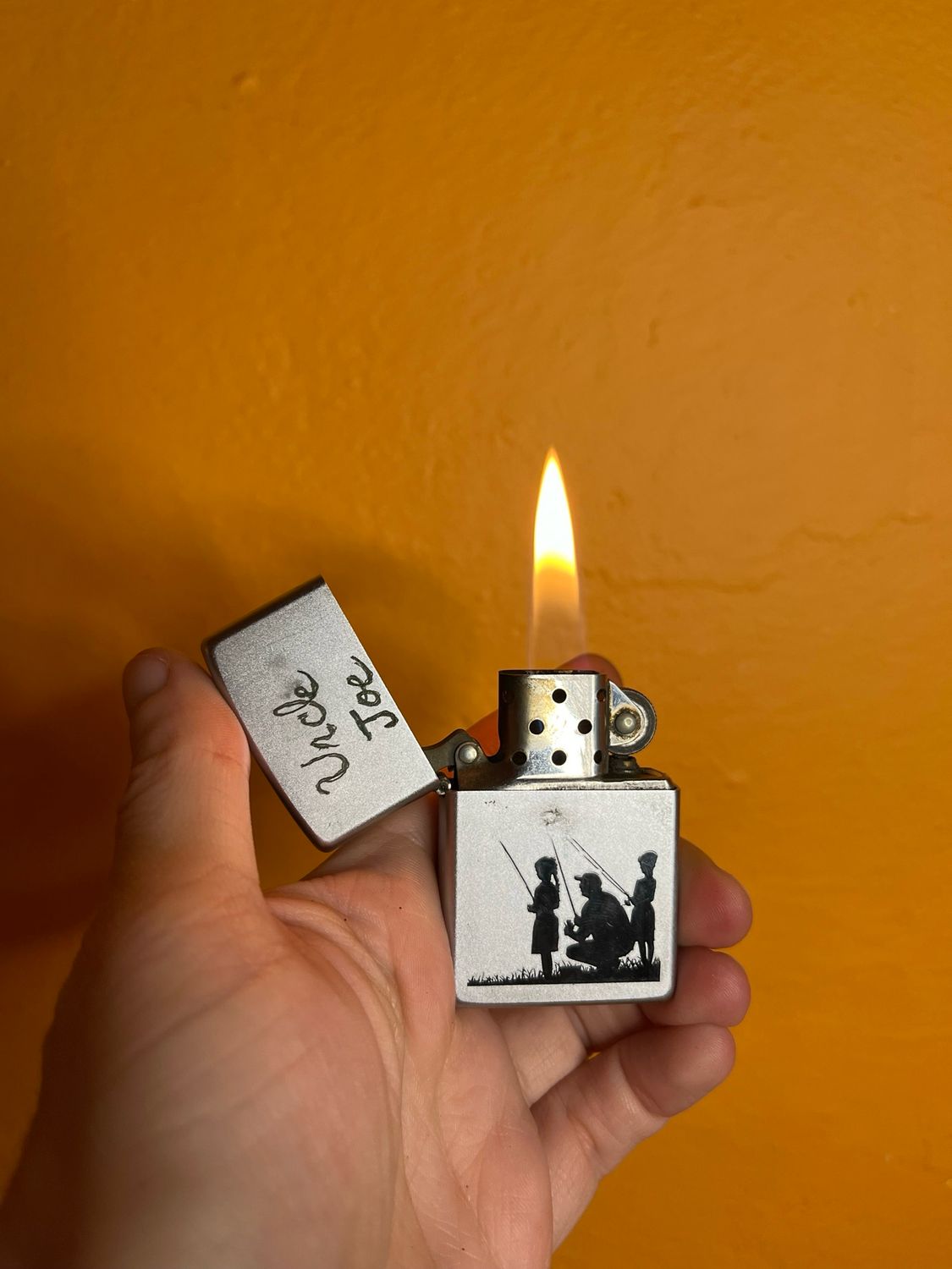 2007 Home Customized ‘Uncle Joe’ Family Fishing Zippo Lighter