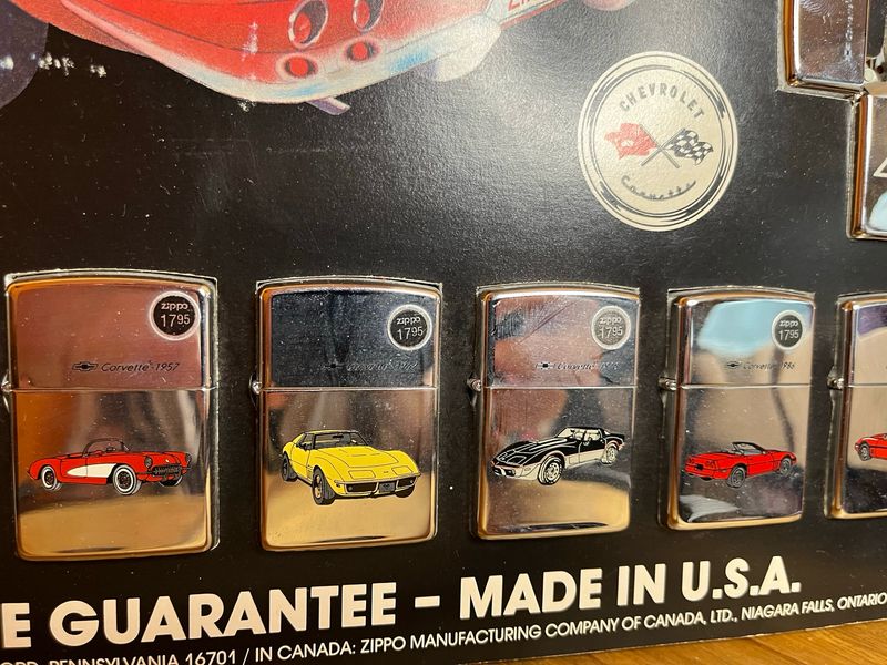 1993 Corvette Collection Sealed Unstruck Zippo Lighter