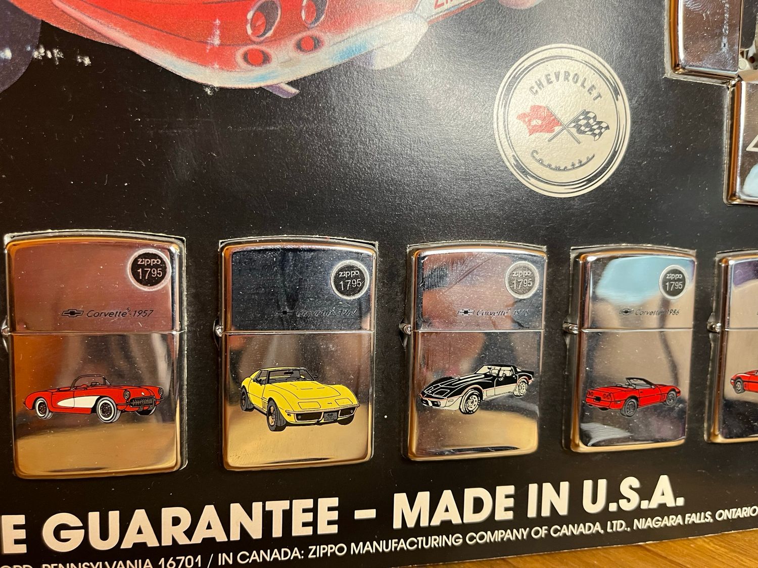 1993 Corvette Collection Sealed Unstruck Zippo Lighter