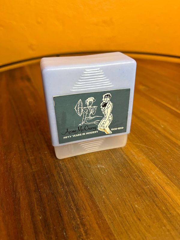 1958 50 Years In Hosiery Soft Pack Cigarette Case