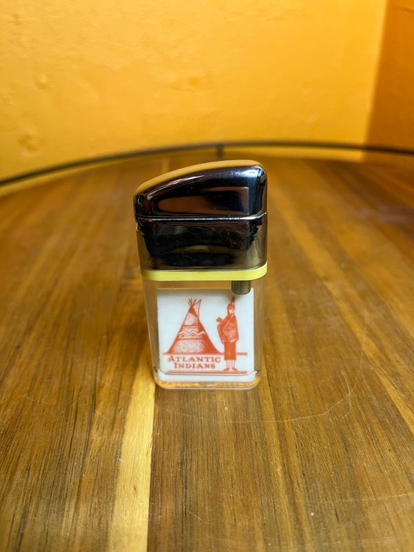 Atlantic Indians Rite Point Clear Tank Flip Top Lighter