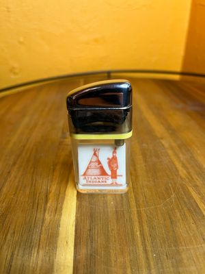 Atlantic Indians Rite Point Clear Tank Flip Top Lighter