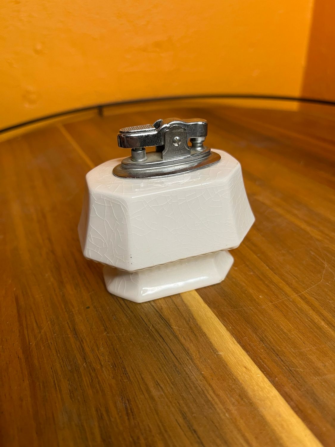 Castleton Japan White Ceramic Table Lighter