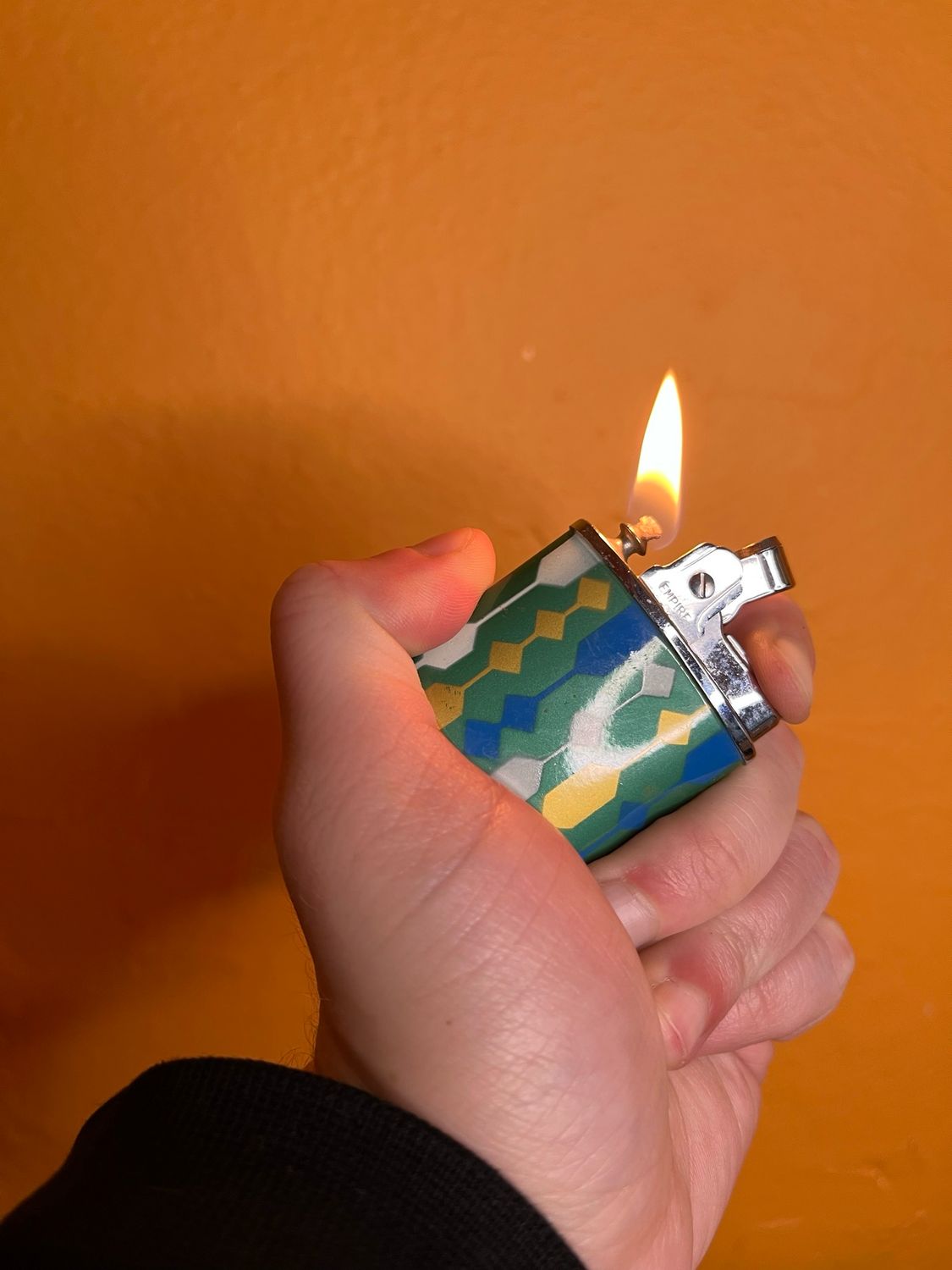 Midcentury Modern Gold &amp; Cool Colors Empire Lighter