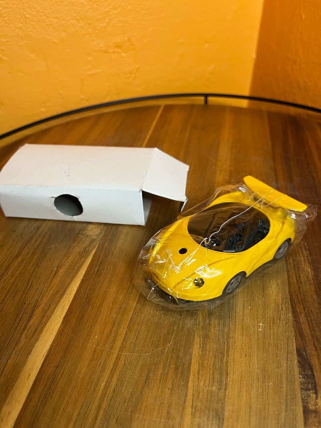 Untested New Yellow Racing Car Butane Table Lighter