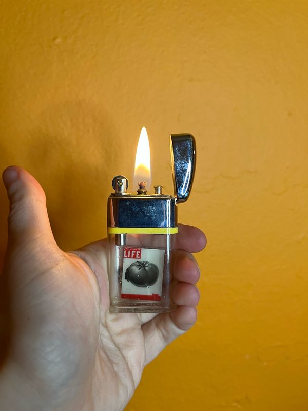 The Campbell Tomato LIFE Magazine Ritepoint Clear Tank Lighter