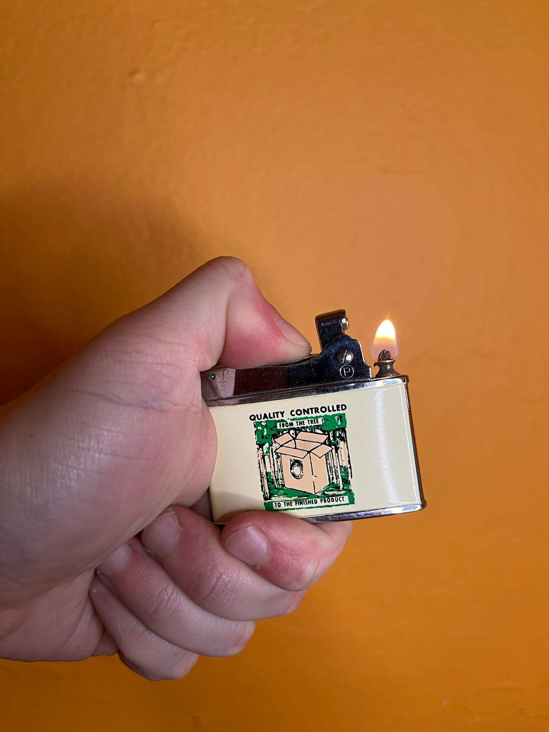 National Container Co Owens IL Flat Advert Lighter