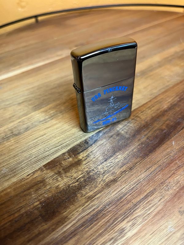2007 USS Pinckney DDC-91 Sealed Unstruck Zippo Lighter