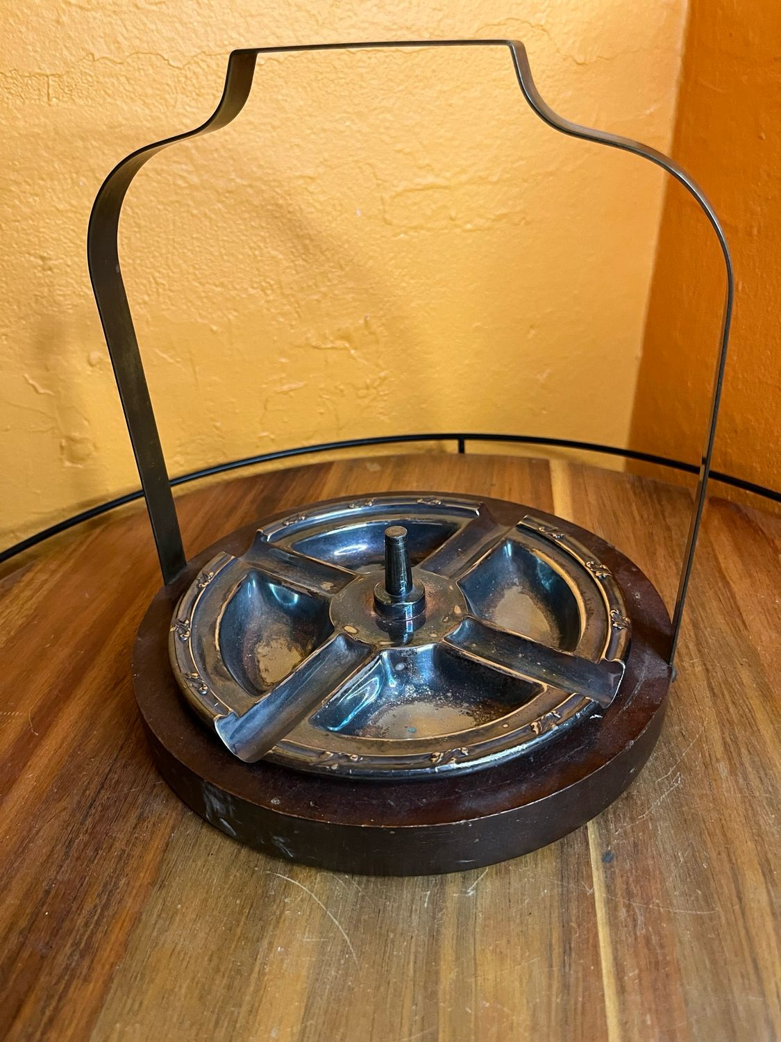 Reed &amp; Barton Silver Solder Ashtray With Handle