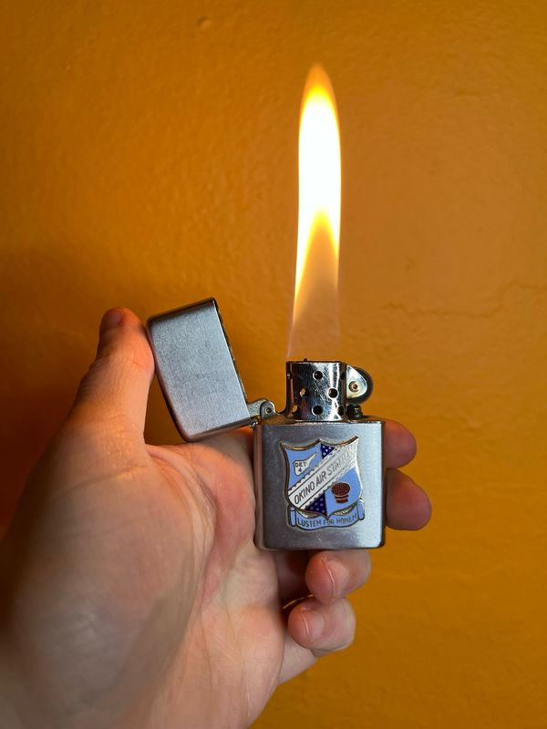 Okino Air Station Vulcan Brand Flip Top Lighter