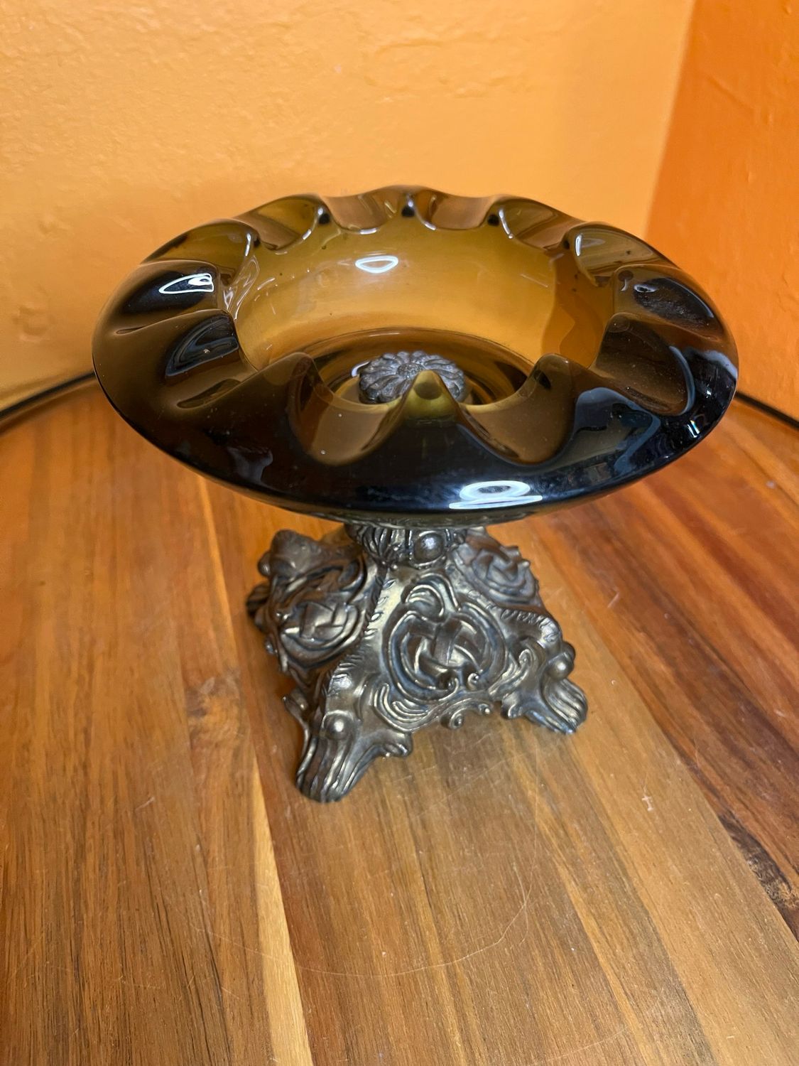 Dusky Glass Column Ashtray