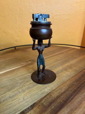 Archaic Greek Inspired Prince Brand Jar Carrier Woman Table Lighter