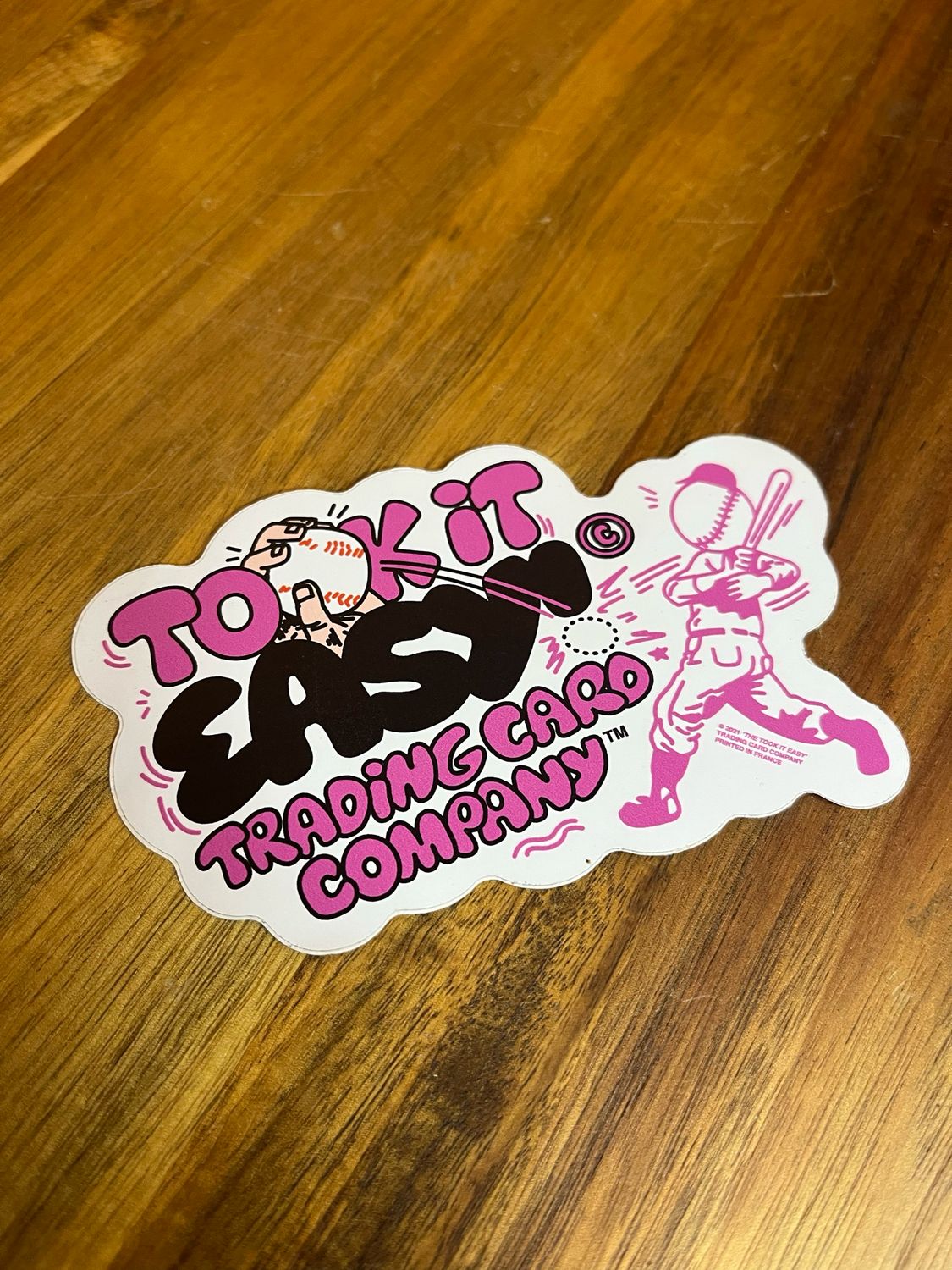 Took It Easy Trading Card Company Sticker