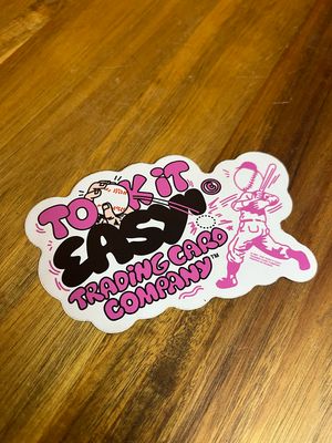 Took It Easy Trading Card Company Sticker