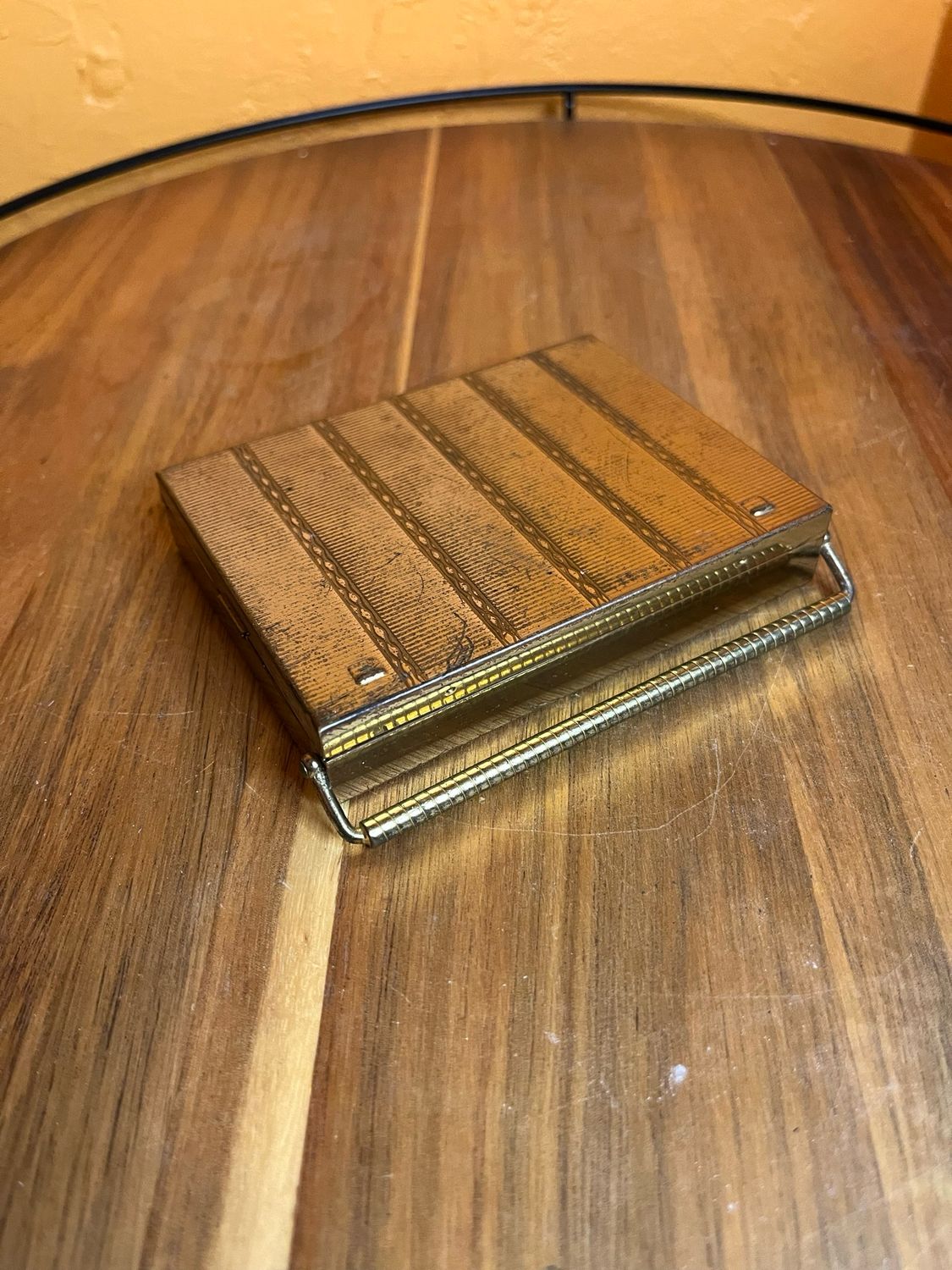 Volupte Gold Tone Multichamber Compact Mirror