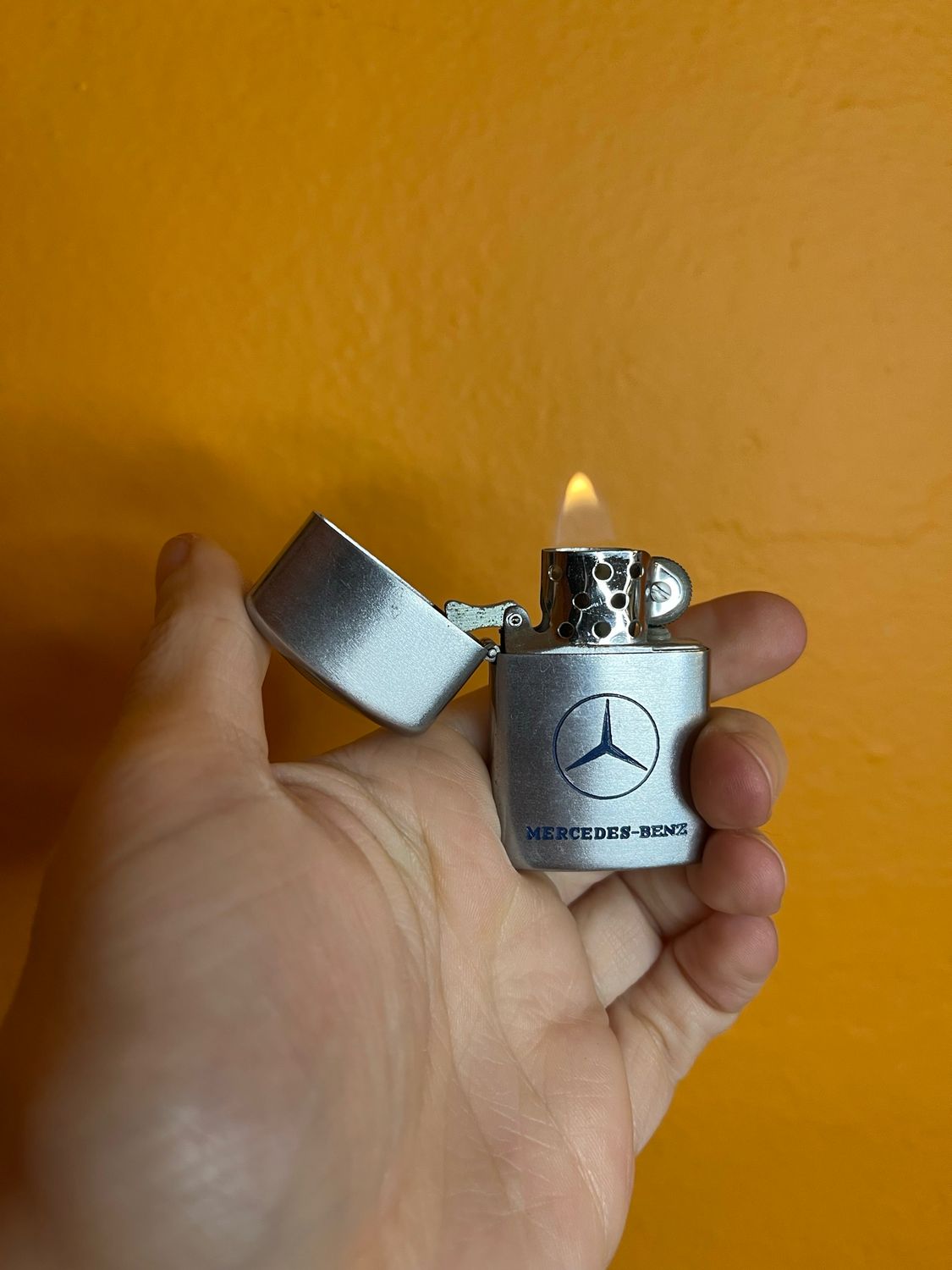 Price Associates Flip Top Mercedes Benz Lighter