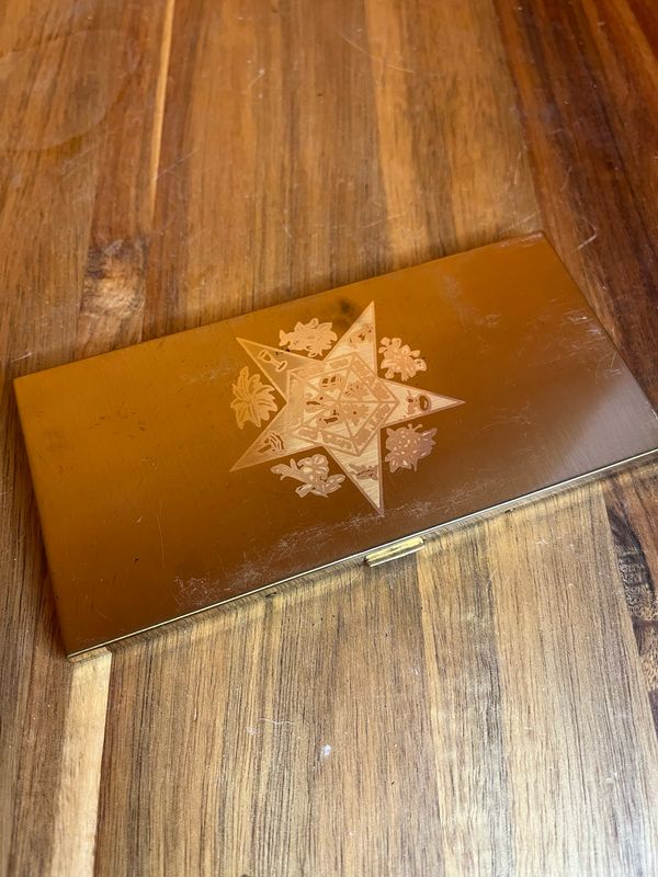 Order Of The Eastern Star Cigarette Case