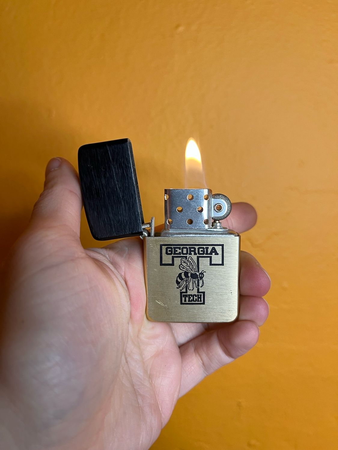 Georgia Tech Storm King Flip Top Lighter