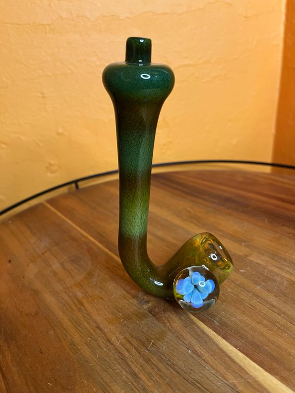 Blue Plumeria Standing Pipe