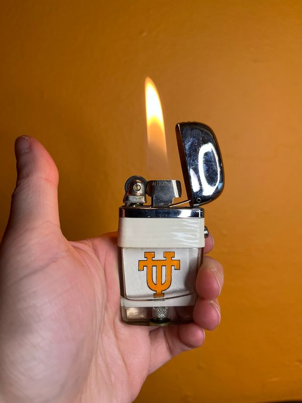 Scripto Clear Tank Tennessee University Volunteers Football Flip Top Lighter