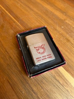 Loyal Order Of Moose Lock Haven PA Flip Top Lighter