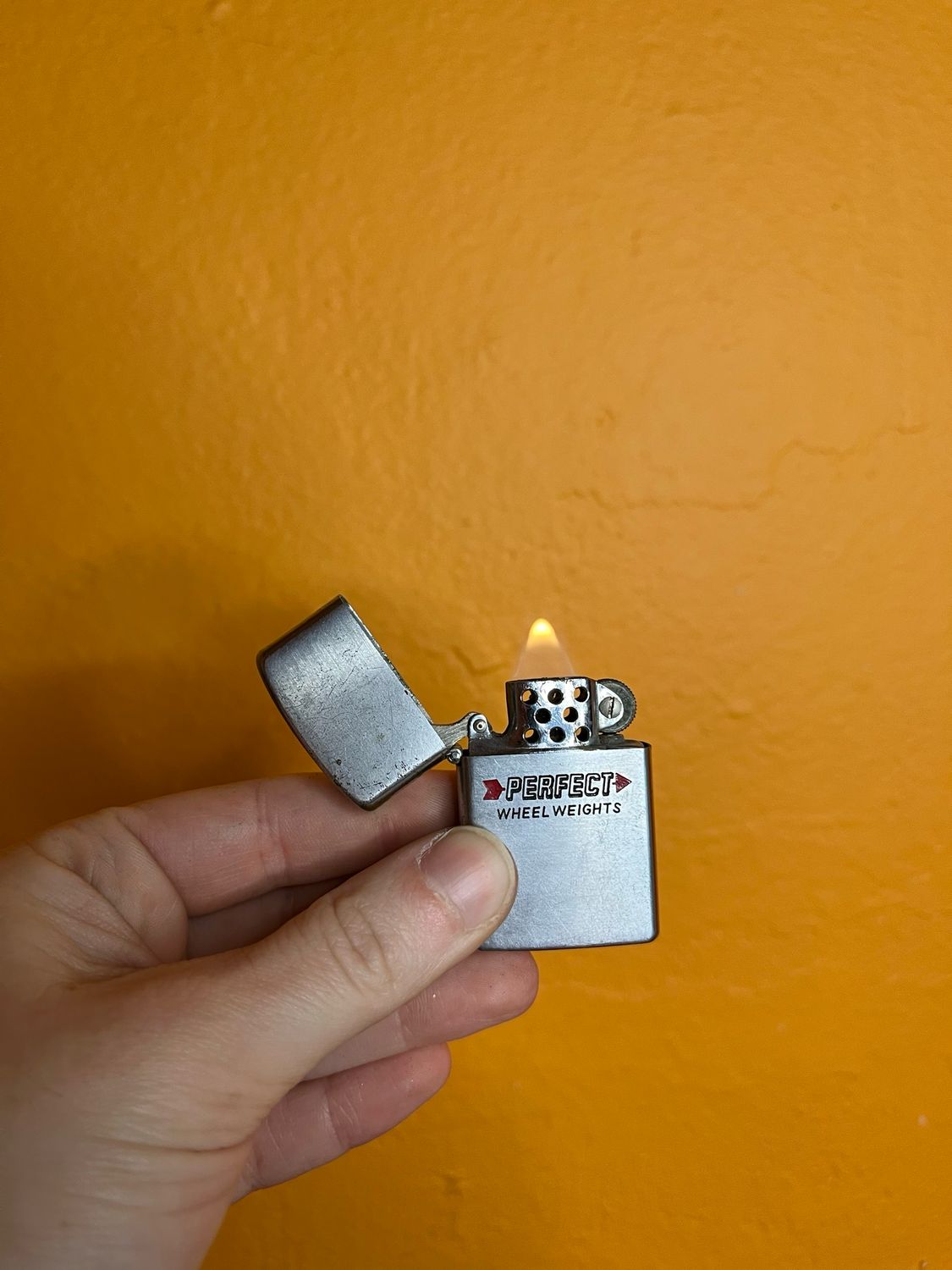 Perfect Wheelweights Flip Top Lighter