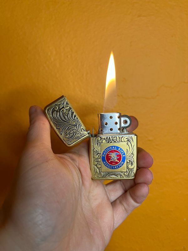 NRA National Rifle Association Flip Top Lighter