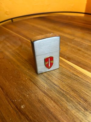 Heraldry Shield &amp; Sword Flip Top Lighter