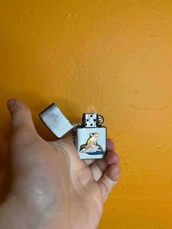 White Rock Sparkling Beverages Fairy Flip Top Keychain Lighter