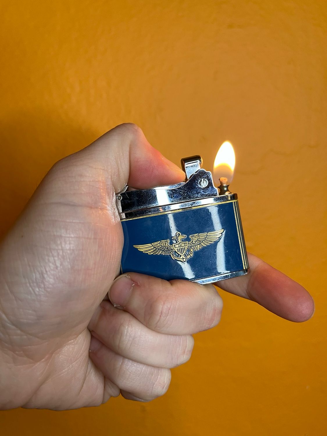 US Navy Gold Aviator Wings BrotherLite Flat Lighter