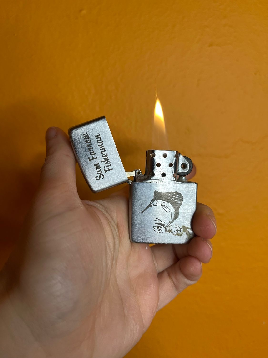 Sam Farrow Fisherman Marlin Flip Top Lighter