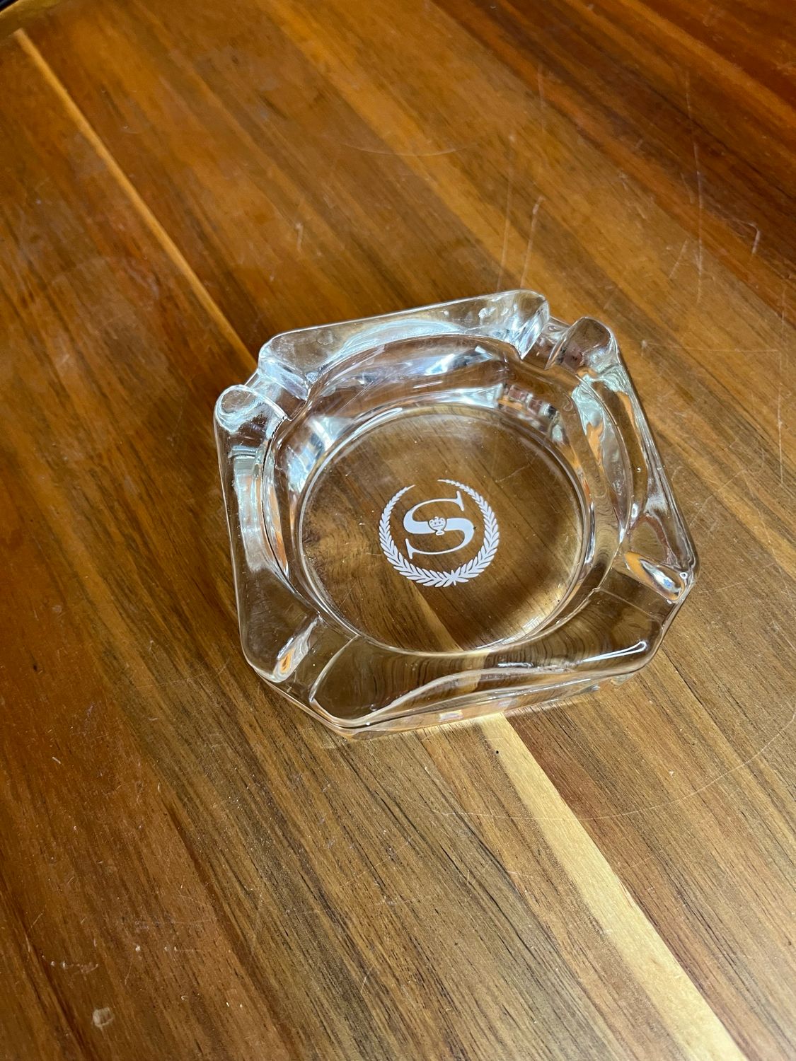 Sheraton Hotel Glass Ashtray