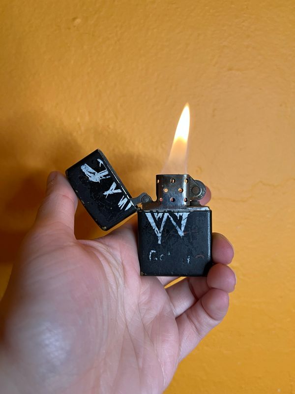 1999 Distressed WF Wrestling Federation Zippo Lighter