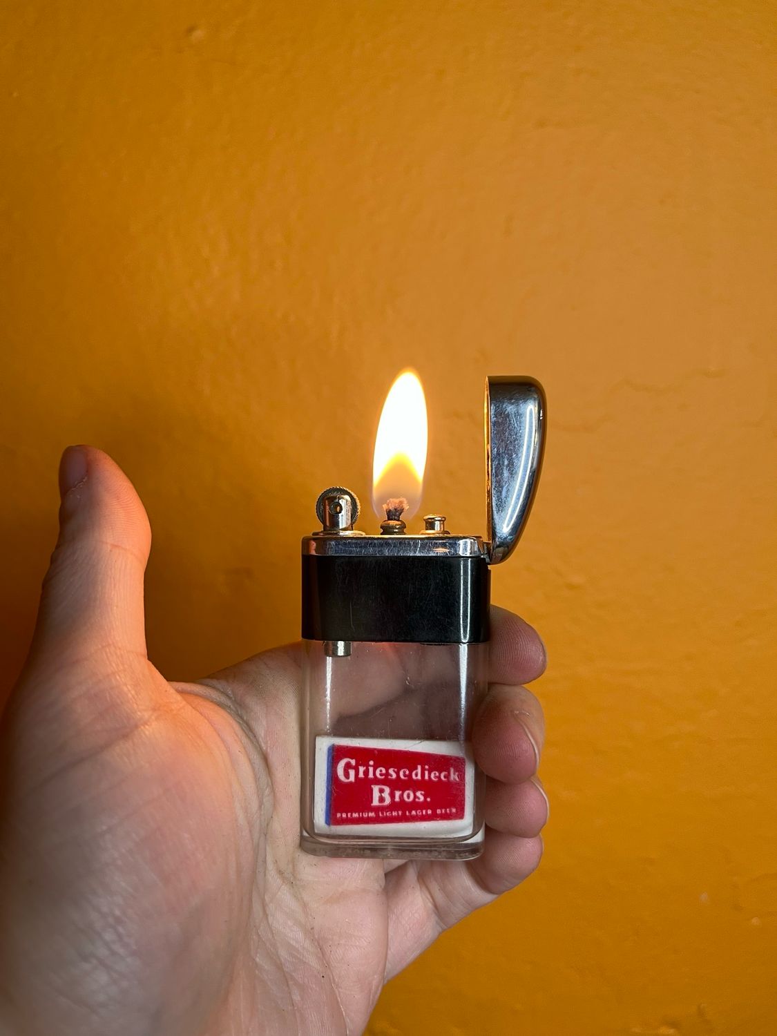 Griesedieck Bros Lager Beer Ritepoint Clear Tank Lighter