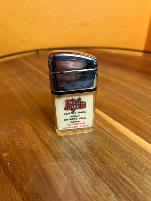 Vu-Lighter Dealership Advertisement Sample Clear Tank Flip Top Lighter